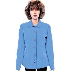 Vintage Stonebridge Sky Blue Dress Work Jacket Coat Size S NWOT